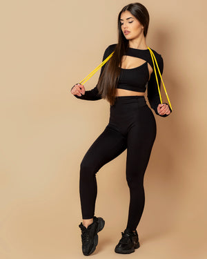 Сет от три части в черен цвят