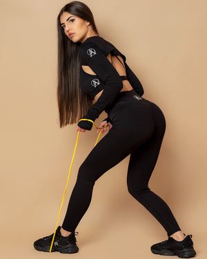 Дълъг спортен клин в лилав цвят