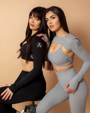 Сет от три части в сив цвят