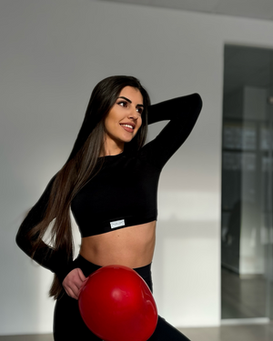 Спортна блуза 𝐀𝐔𝐑𝐀 в кафяв цвят