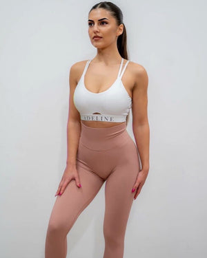 Безшевен 𝐏𝐔𝐒𝐇-𝐔𝐏 клин в пепеляво розов цвят