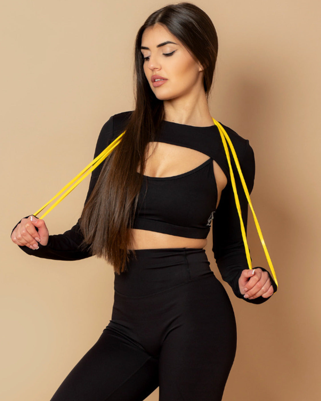 Повдигащо спортно бюстие в сив цвят