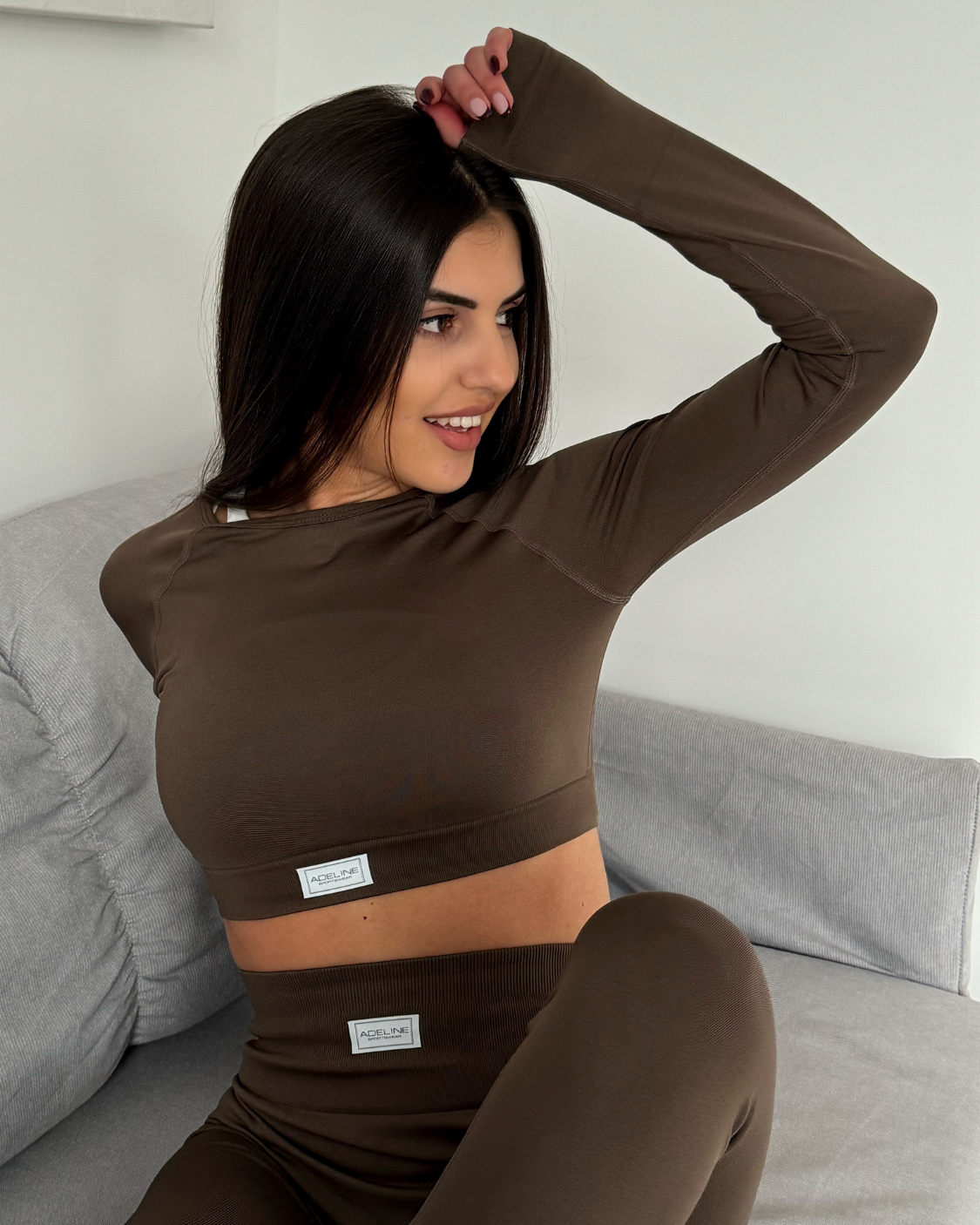 Спортна блуза 𝐀𝐔𝐑𝐀 в син цвят